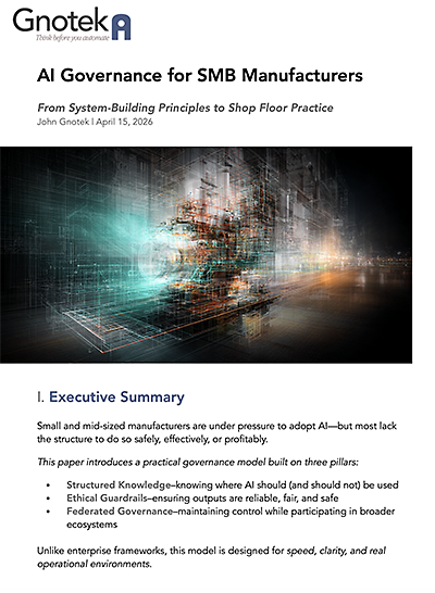 AI Governance for SMB Manufacturers