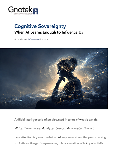 Cognitive Sovereignty