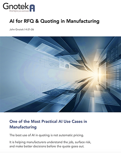 AI for RFQ & Quoting in Manufacturing